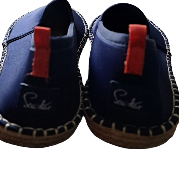 Sea Star Navy Blue Beachwear Beachcomber Espadrille NEOPRENE Water Shoes 10 - Picture 7 of 11
